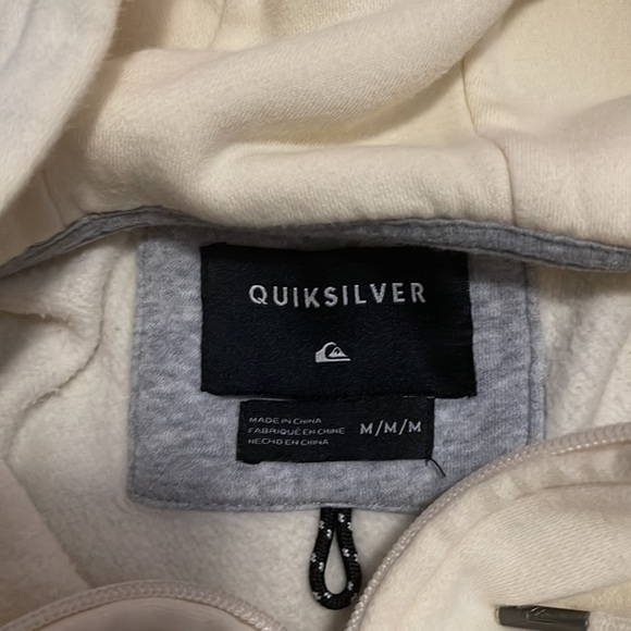 Yellow/Cream Quicksilver zip-up hoodie - Picture 2 of 3